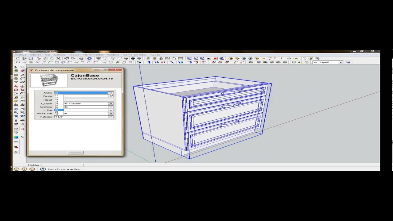 Gabinete de cocina Sketchup YouTube -> Gabinete De Banheiro Sketchup Gabinete de cocina Sketchup YouTube -> Gabinete De Banheiro Sketchup