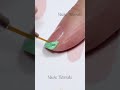 Easy one color nail art mint green quick tutorial shorts