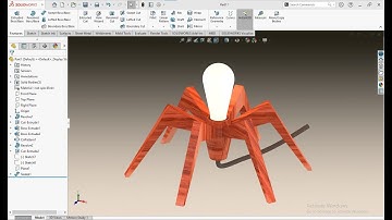 Creating a Unique Lamp Design Using Solidworks: Step-by-Step Tutorial | SPIDER LAMP