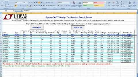 A Complete Switching Regulator Design Tool for LTCs uModule and Monolithic DCDC Regulators