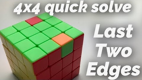 4x4 Last Two Edges Quick Tutorial **Updated**