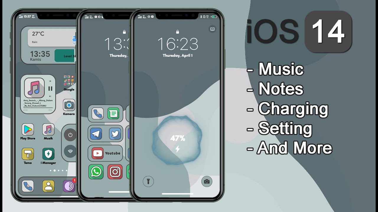 TEMA IOS 14 KEREN UNTUK VIVO