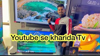 Buying 90000 Rs Tv From Youtube Money   Delhite Lakshay Vlogs