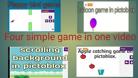 four simple games in pictoblox @ Hashmi