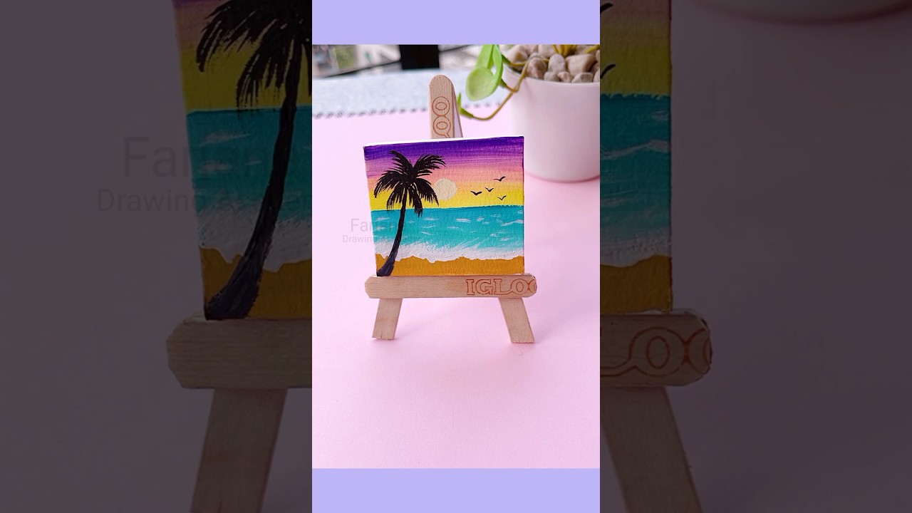 MINI CANVAS STAND MAKING AT HOME