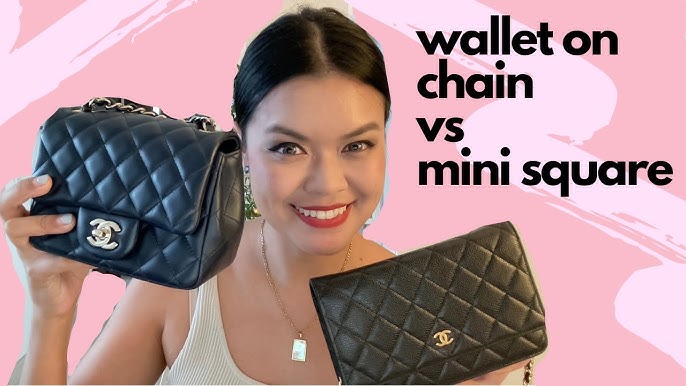 WIMB + Comparison, Chanel Mini WOC, Chanel Phone Holder Clutch with Chain, Mod Shots