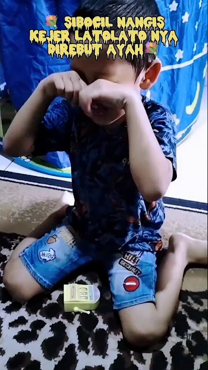 Sibocil nangis kejer lato latonya diambil ayah_Mama & agra #badut #eskrim #mainan #hantu #yupi