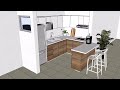 Diseño Digital en #SketchUp - Cocina 2