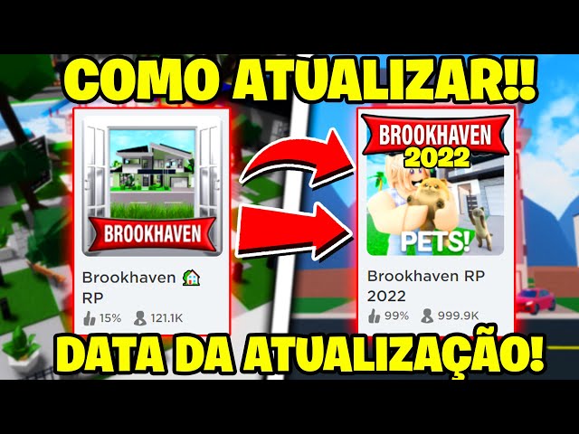 VAZOOU!* A DATA DAS ATUALIZAÇÕES DO BROOKHAVEN RP! 😱 (Roblox) 