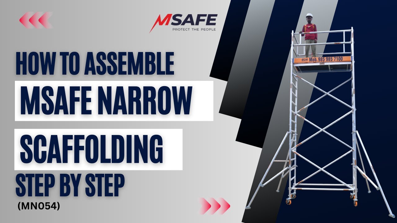 Msafe Rope How To Assemble Msafe Narrow Scaffolding (5.4m Tower Height) MN054 ...
