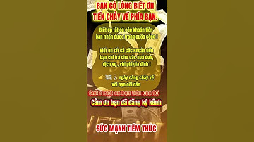 Sức mạnh tiềm thức, luật hấp dẫn thu hút tiền bạc -biết ơn #luật_hấp_dẫn_của_vũ_trụ #manifestation