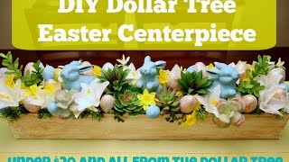 DIY Dollar Tree Decor - How to Make an Easter Centerpiece