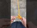Quick waist knot, quick, safe and practical rope knot, outdoor rope knotting skills, daily life