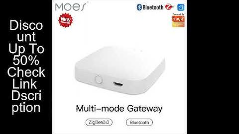 MOES Multi-mode Smart Gateway ZigBee WiFi Bluetooth Mesh Hub Work with Tuya Smart App Voice Control