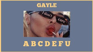 [แปลไทย] GAYLE - abcdefu