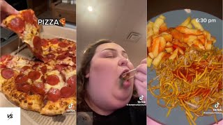 what I eat in a day as a fat person | tiktok compilation