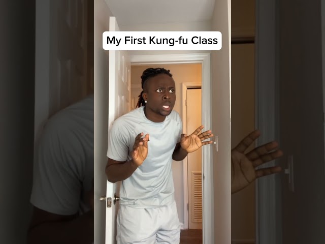 First Kung-fu class 😳 class=