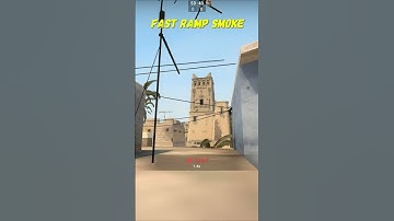 Fast Ramp Smoke On Mirage CSGO #shorts