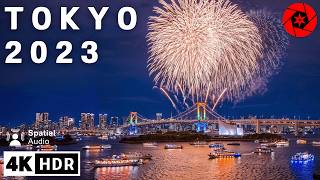 Tokyo Year End Fireworks 2023 // 4K HDR Spatial Audio