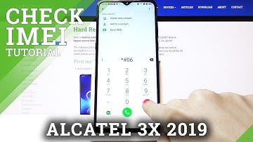 How to Locate IMEI & Serial Number in ALCATEL 3X (2019) – IMEI & SN Status