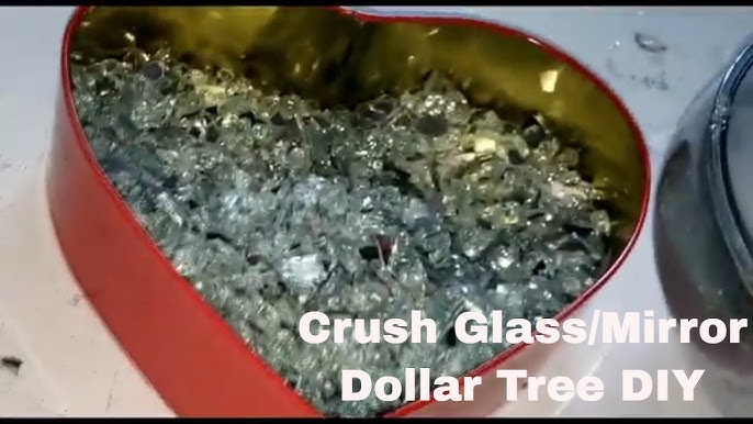 DIY Crushed glitter glass easy fast technique 