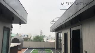 Residential rooftop mist cooling system (Mister Misting team)