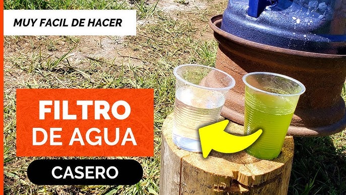 Filtro purificador de agua Casero Supervivencia Bushcraft