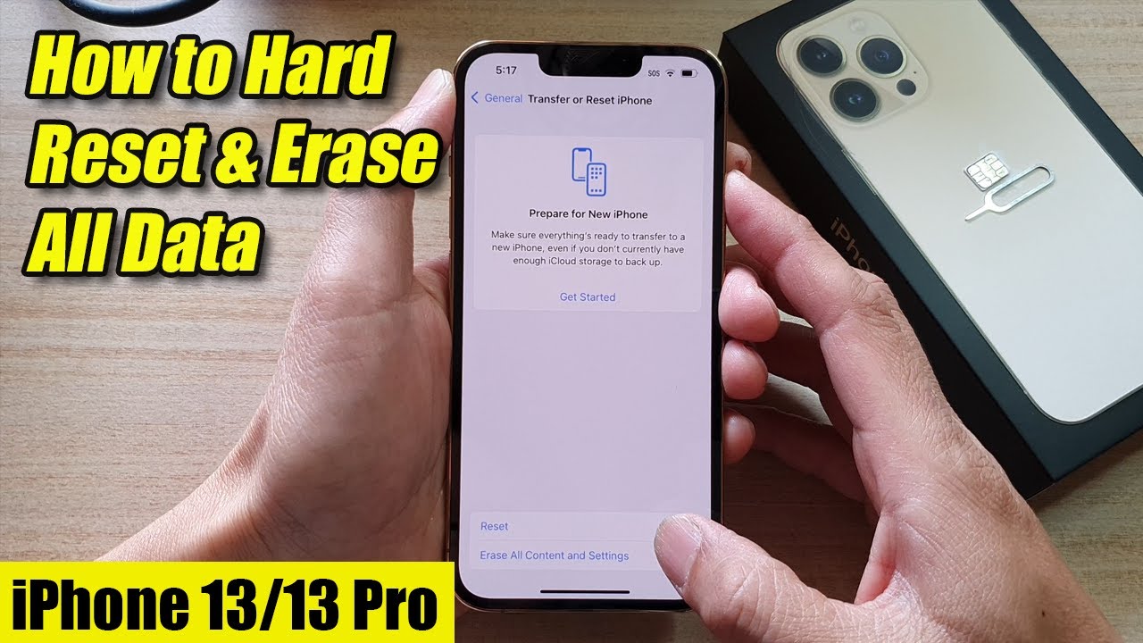 how can i reset my iphone 13 pro max