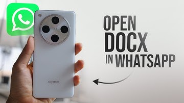 How to Open Docx File in Android WhatsApp (tutorial)