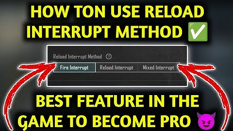 how to use reload interrupt method in bgmi/pubg #youtube#newupdate  #hindi##khetibaditrack