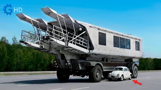 WHAT WAS THIS ENORMOUS TRUCK USED FOR IN THE UNITED STATES? ▶ UNUSUAL MACHINERY DESIGNS 2