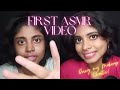 First asmr  doing my makeup amidst chaos  indian asmr