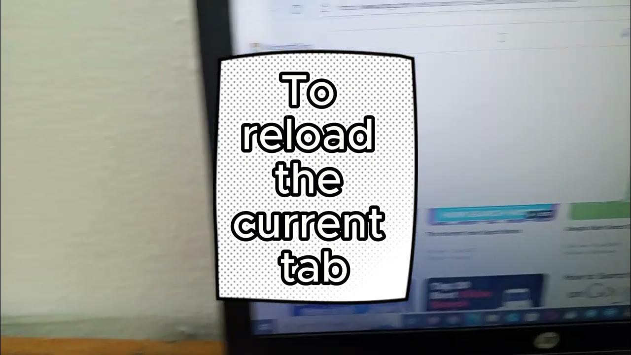 To reload the current tab on Microsoft edge - YouTube