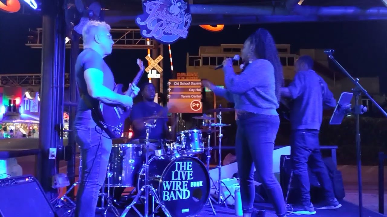 The Live Wire Funk Band is performing live at Johnnie Brown's in Delray Beach FL 