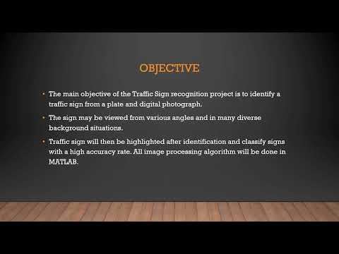TRAFFIC SIGN DETECTION FROM IMAGES USING NEURAL NETWORK TECHNIQUES || PPT PRESENTATION