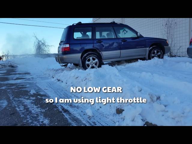 Subaru Forester VTD Center diff Snow Climb DEMO