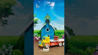 😱New desi building mixer mini crafts diy tractor mini house🏠#new #shorts #vairalreels #trendingvideo
