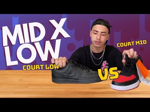 NIKE COURT VISION LOW vs NIKE COURT VISION MID