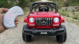 RC Mercedes Jeep Unboxing & Testing | The Power Wheels Ride on Car | Shamshad Maker🔥🔥