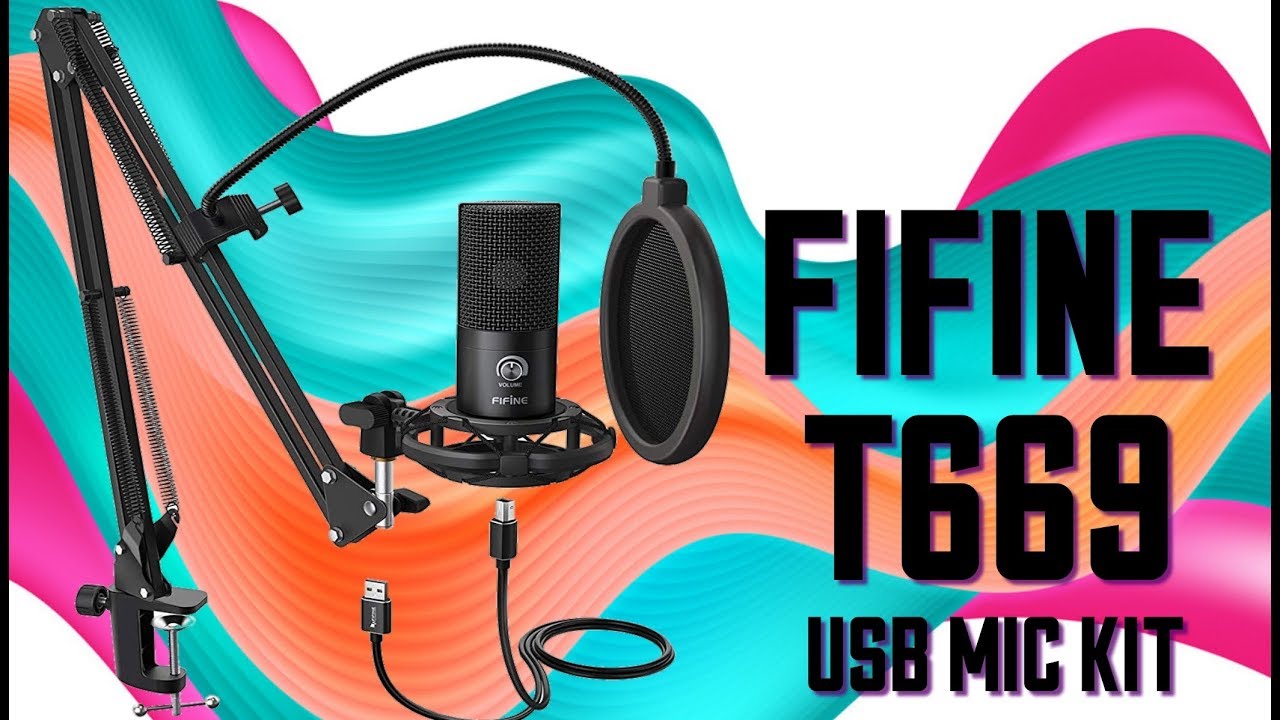 Fifine T669 USB Condenser Microphone Kit Test / Review for GAMING