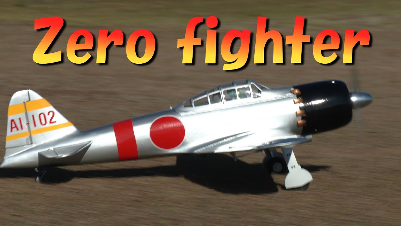 ラジコン飛行機 ZERO FIGHTER 蒼い空を飛ぶラジコン飛行機 Zero fighter 赤城航空隊所属AI 102 - YouTube
