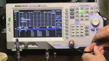 DSA815 TG Checking Heliax Coax Cable Loss