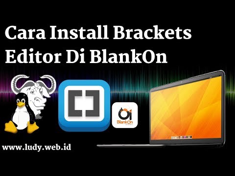 Cara Install Brackets Editor Di BlankOn