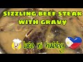 sizzling beef steak with gravy | easy to cook steak | luto ni hubby