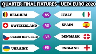 UEFA EURO 2020: Quarter-Final Match Schedule | Euro Quater Final Fixtures - Match Time ||