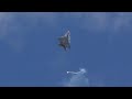 F22 raptor makes epic loop and flare look easy  mcas cherry point air show 2024