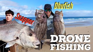 Unbelievable Drone Fishing! | Dhufish and Snapper from the Beach in Western Australia