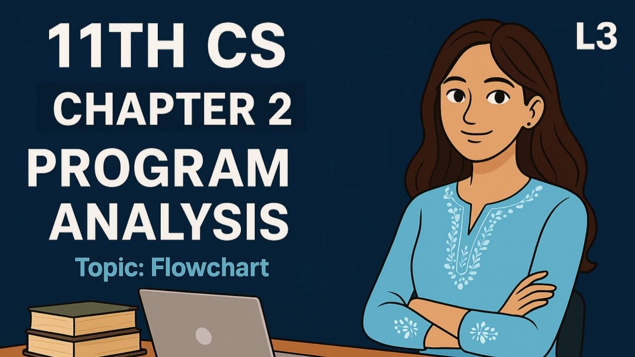 11th Computer Science|Chapter 2|Problem Analysis|Lecture 3|Flowchart|#computerscience​