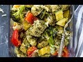 15 minute pesto chicken and veggies lowcarb keto paleo