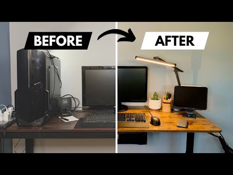 Budget Desk Setup